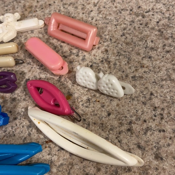 Vintage set of hair clips & barrettes, poodle, bow - Picture 5 of 5